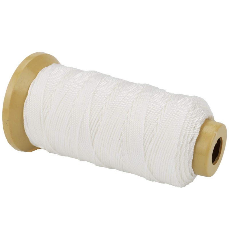 McFanBe Twisted Nylon Line Twine String Cord for Gardening Marking DIY Projects Crafting Masonry (White, 1.5mm-328 feet) - Image 2